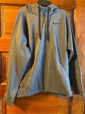 Nike Gray Hooded Pullover Sweatshirt